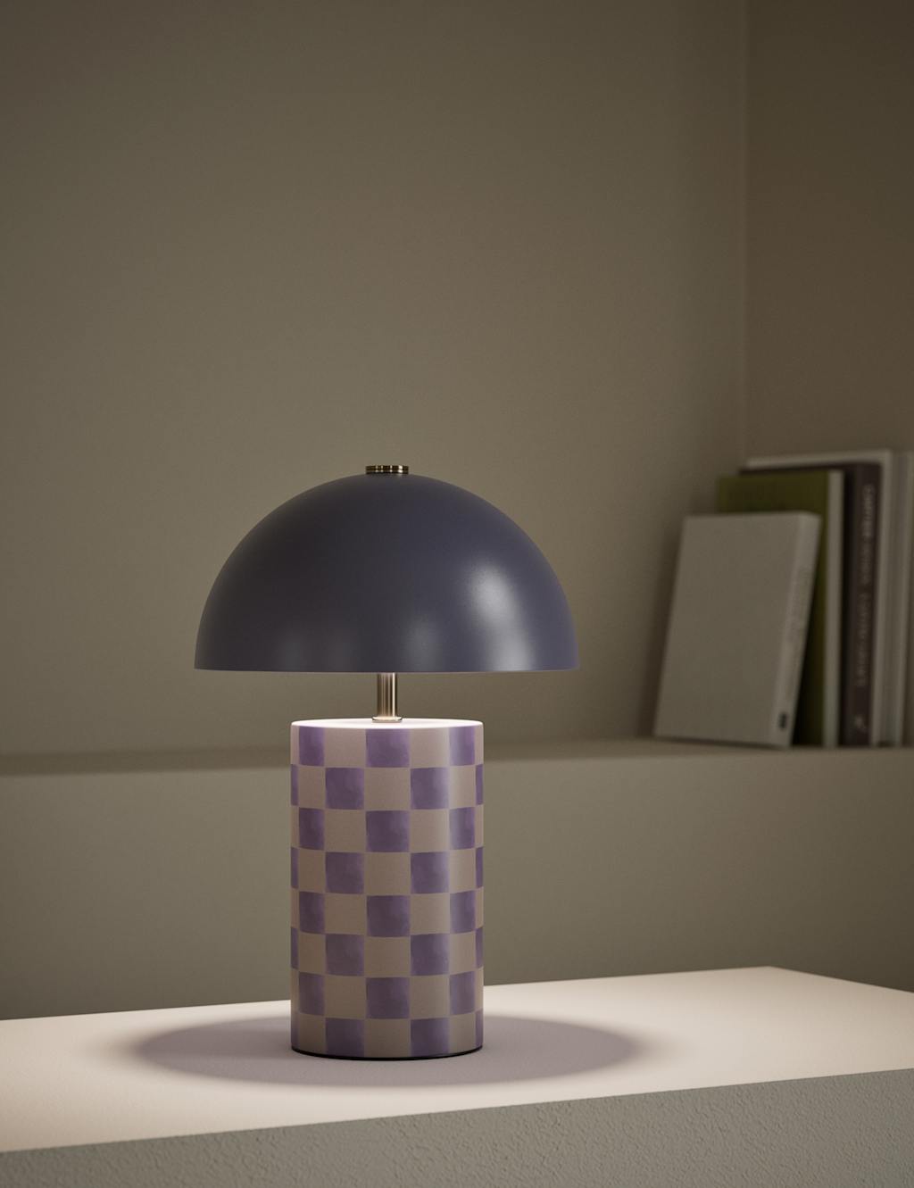 Colby Printed Rechargeable Table Lamp 2 of 5