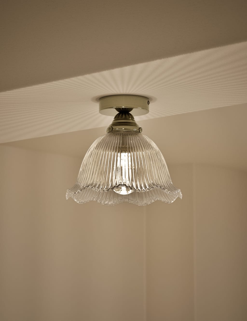 Josephine Glass Flush Ceiling Light 2 of 5