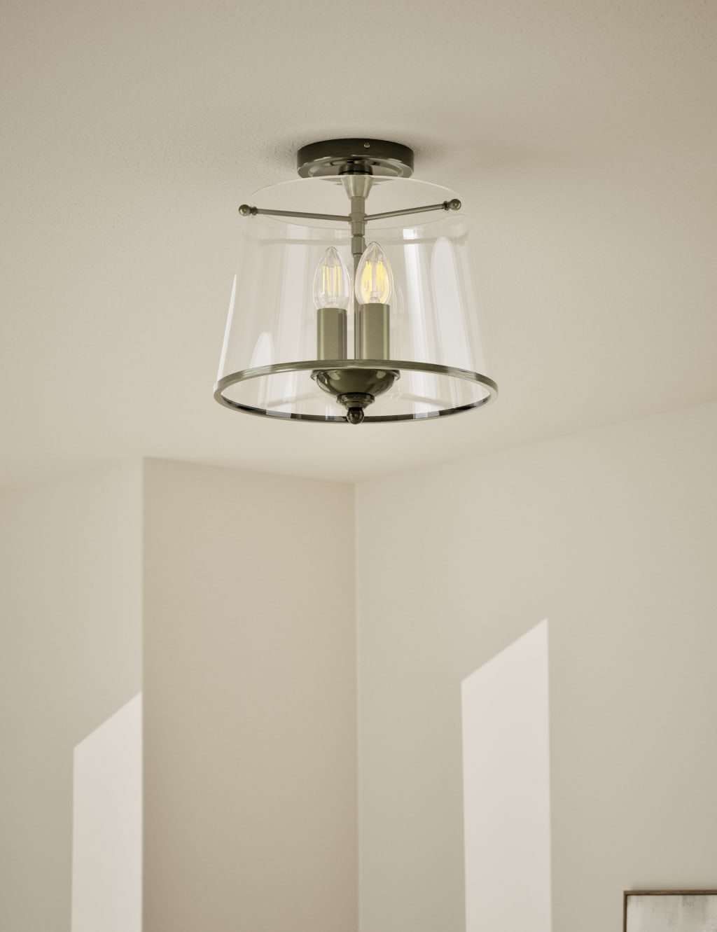 Elisabeth Glass Flush Ceiling Light 1 of 5