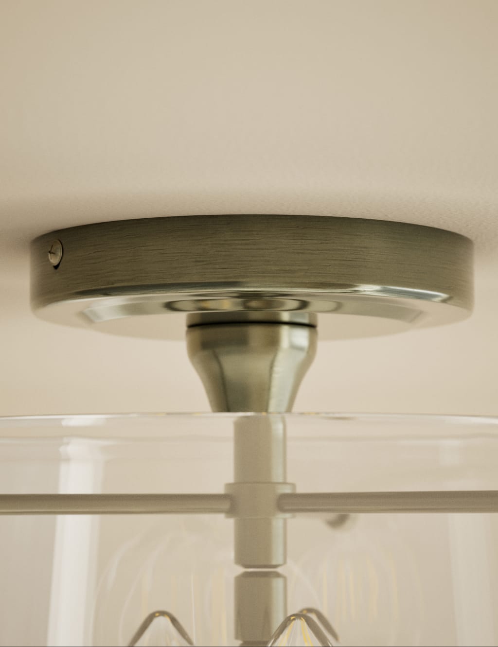 Elisabeth Glass Flush Ceiling Light 4 of 5