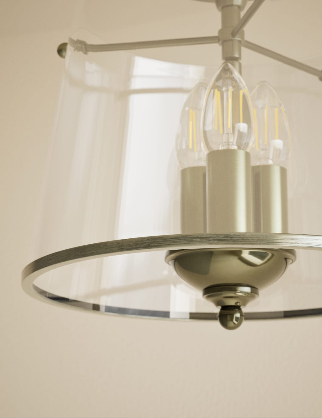 Elisabeth Glass Flush Ceiling Light 5 of 5
