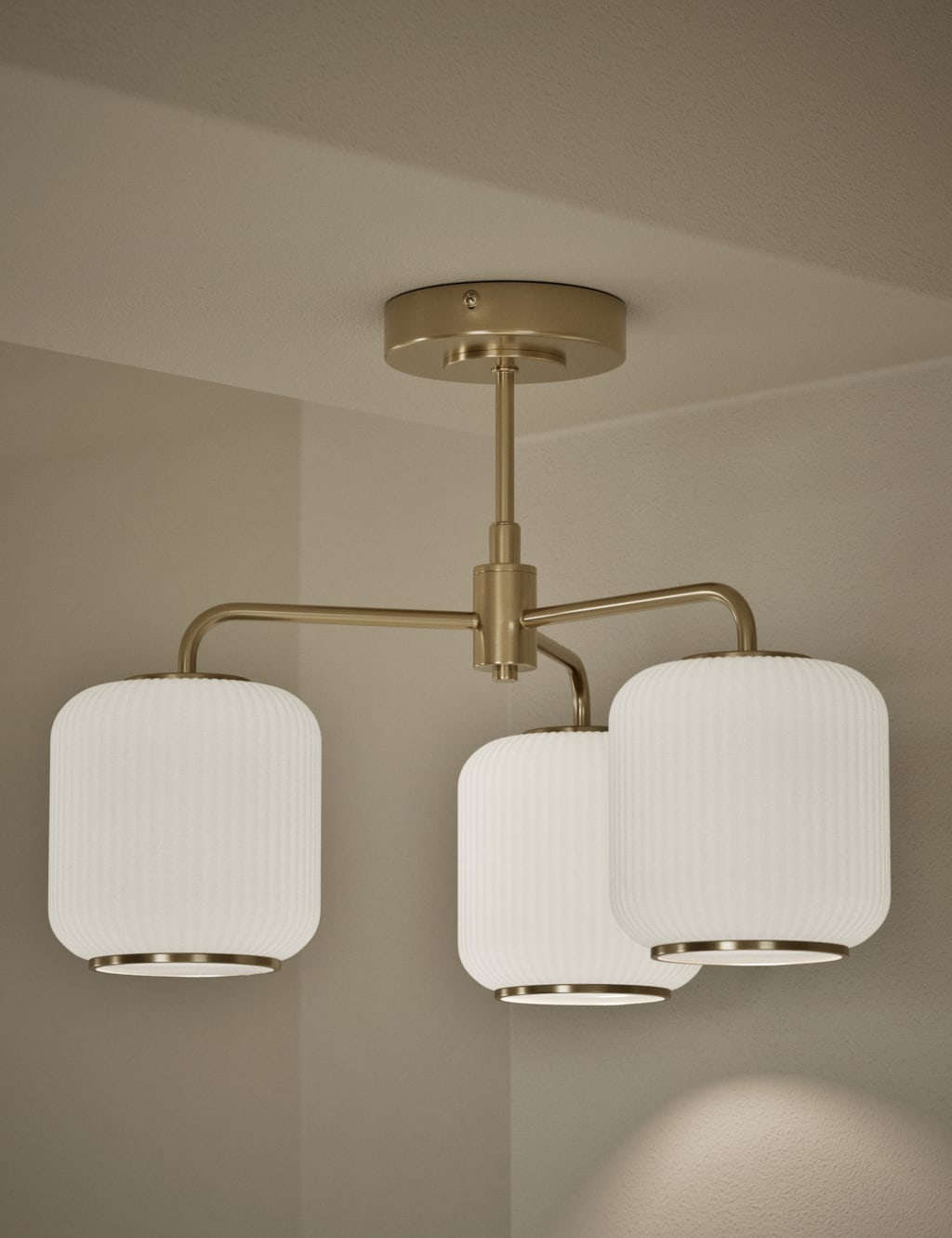 Amelia Flush 3 Way Ceiling Light 2 of 5