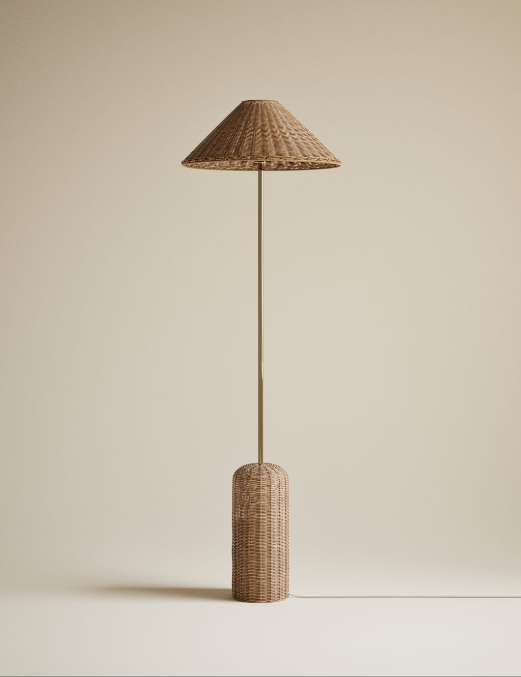 Lotus Rattan Floor Lamp 3 of 5