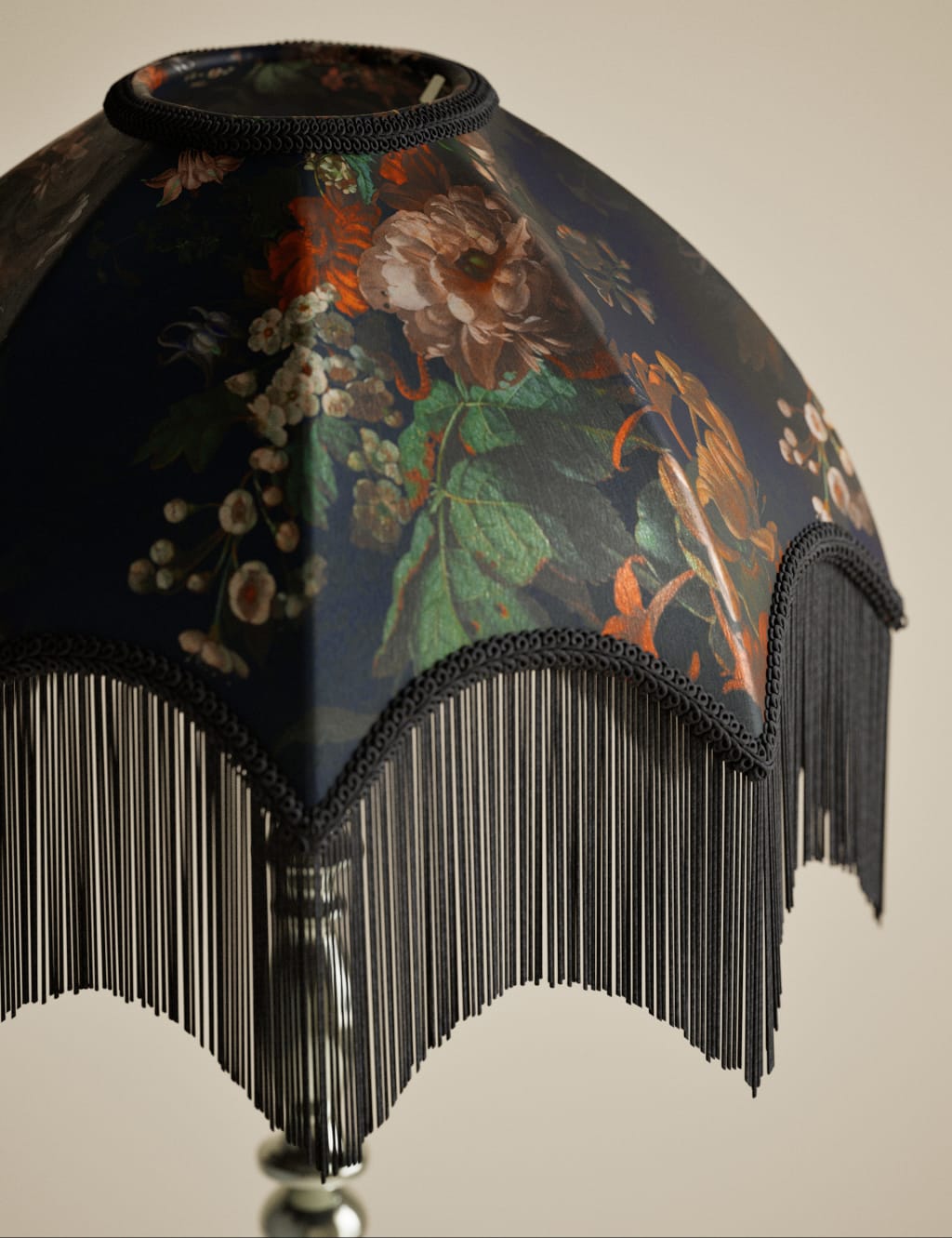 Floral Fringed Floor Lamp 5 of 5