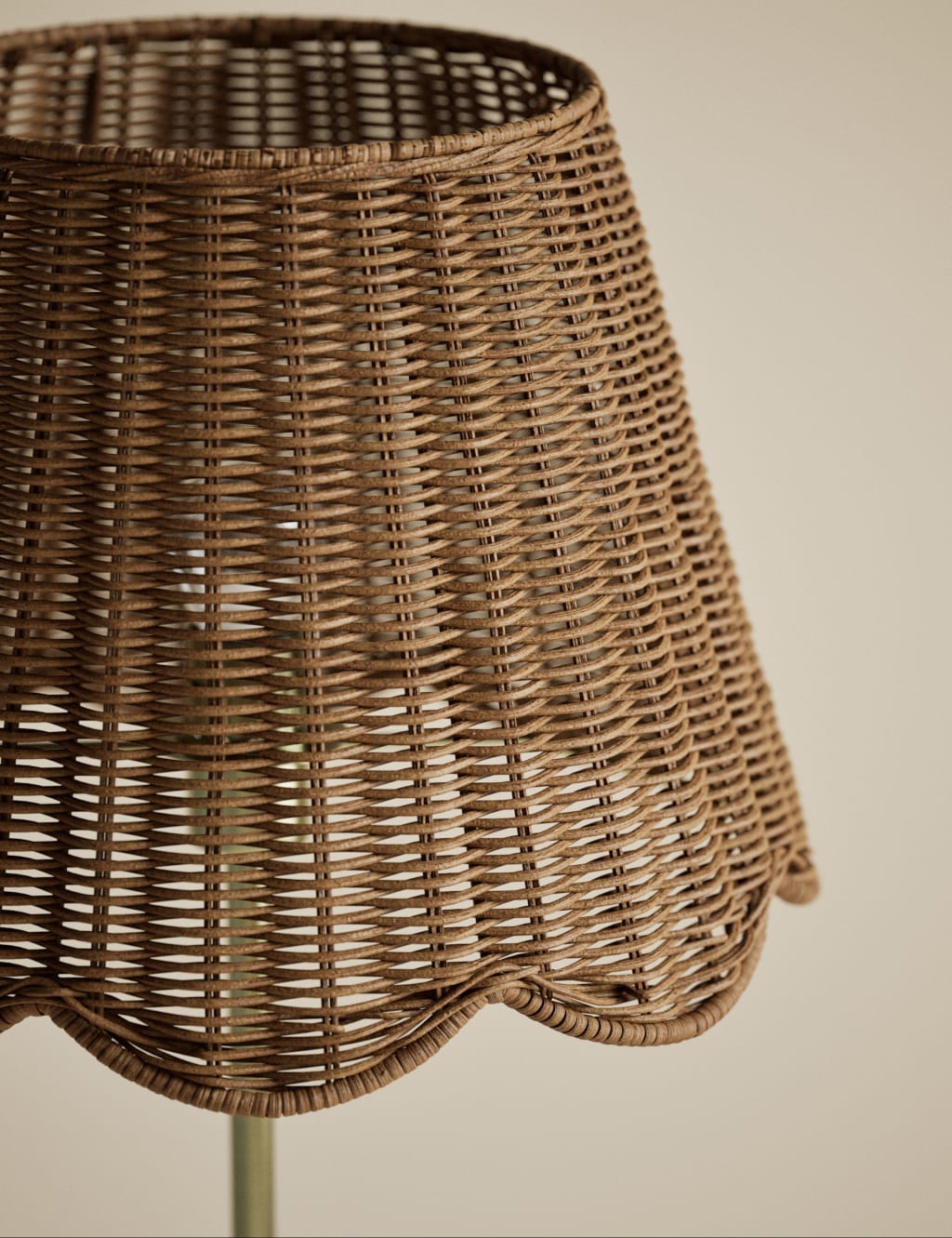 Wicker Scallop Shade Floor Lamp 5 of 5