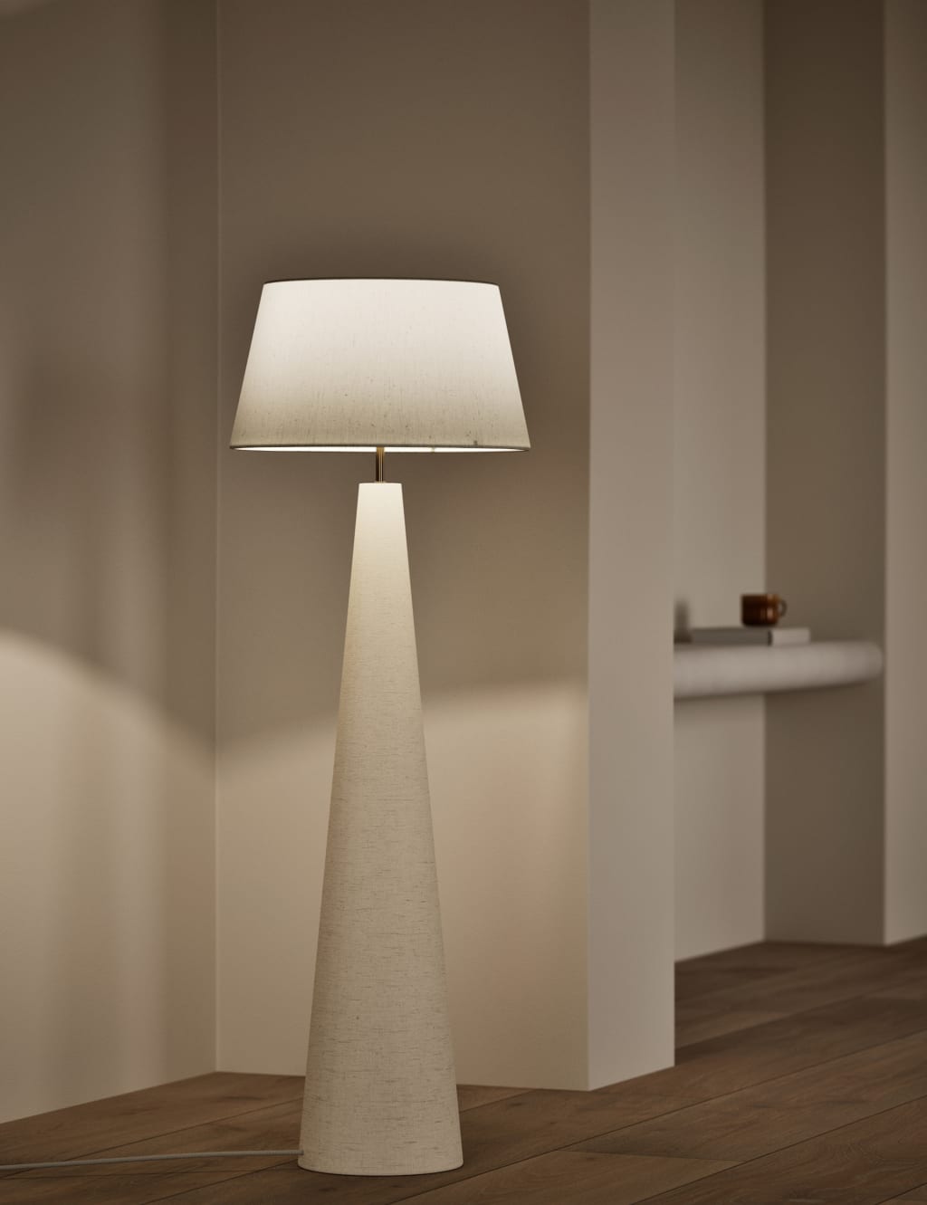 Diffused Fabric Shade Floor Lamp 2 of 5
