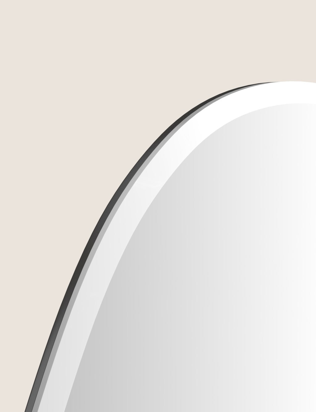 Medium Curved Hanging Wall Mirror 4 of 6