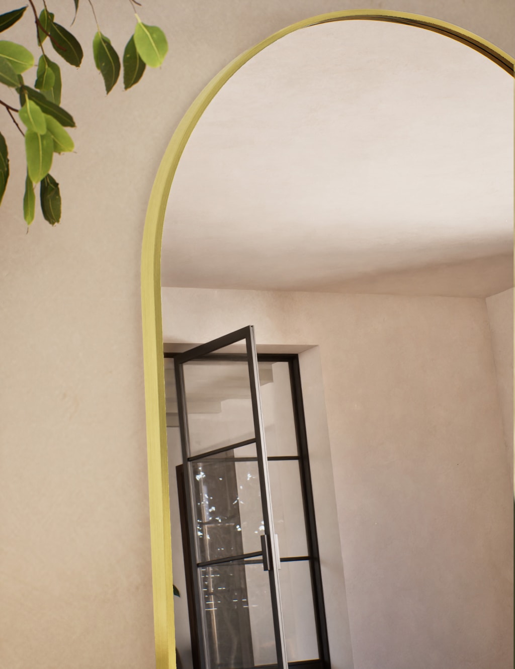 Metal Arch Free Standing Mirror 3 of 5