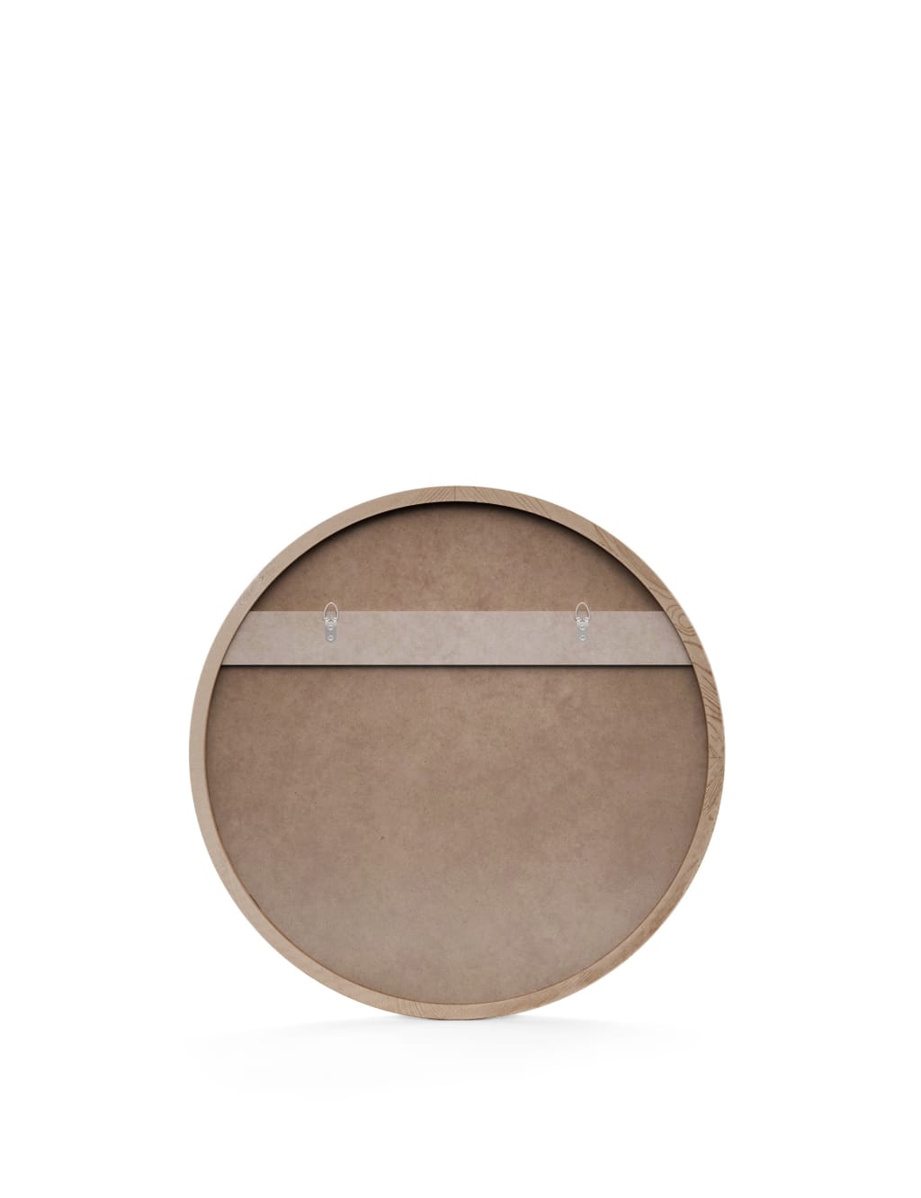 Round Pine Wall Mirror 4 of 4