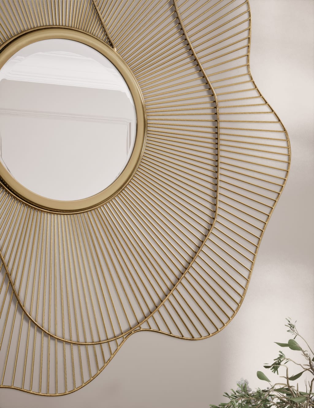 Clarice Round Wall Mirror 3 of 4