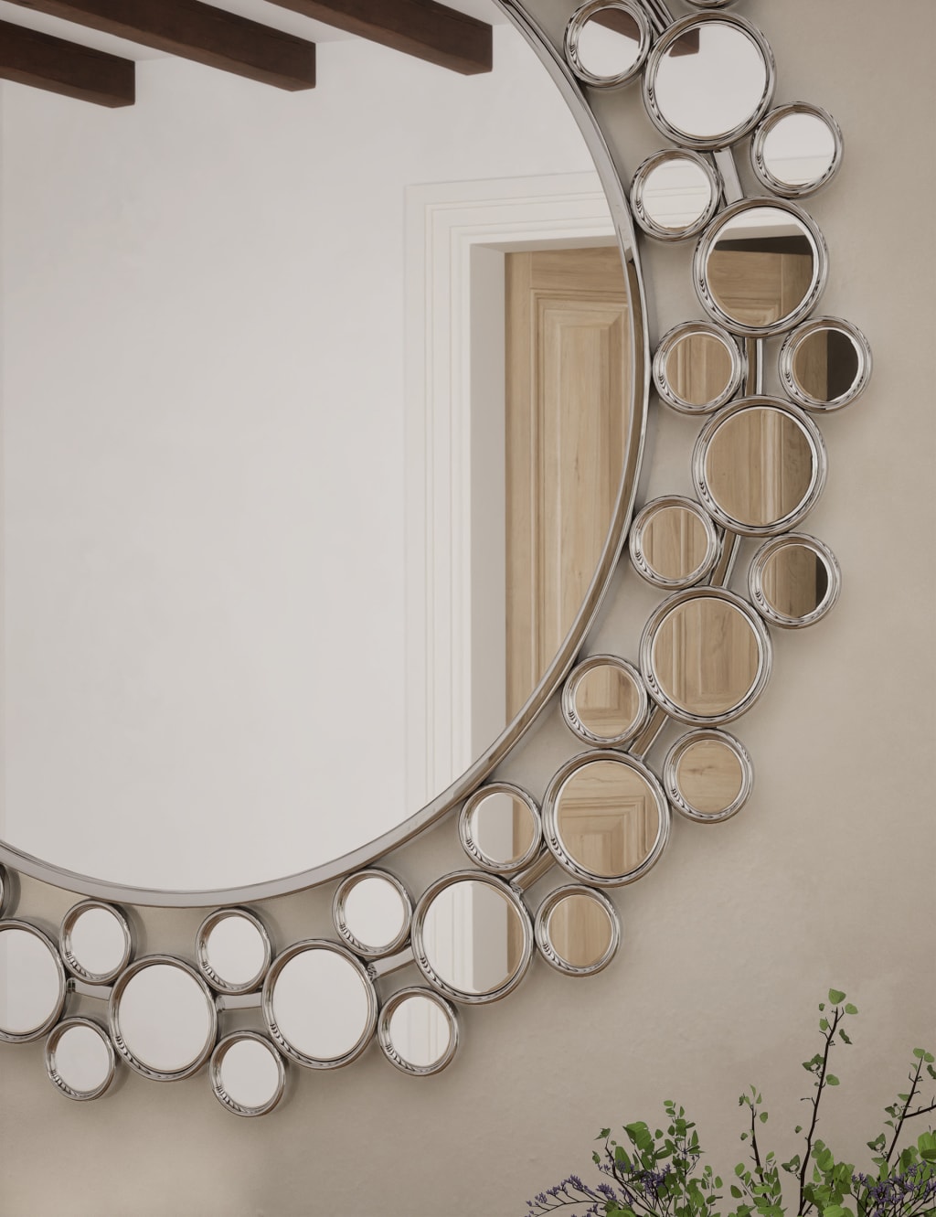 Octavia Round Wall Mirror 3 of 4