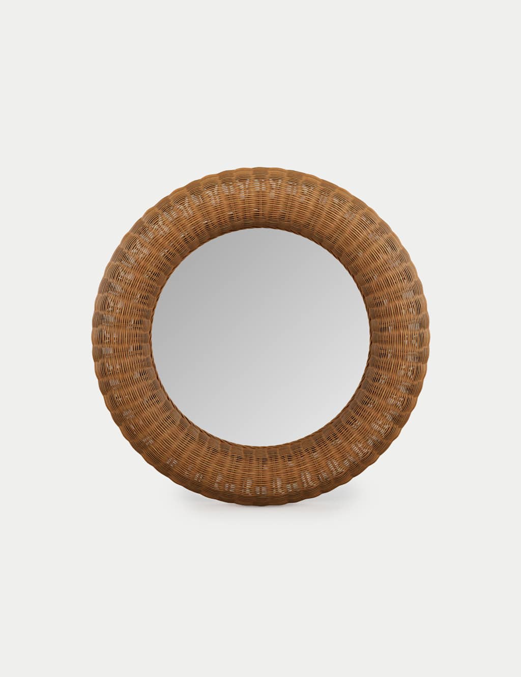 Rattan Large Round Wall Mirror 2 of 4