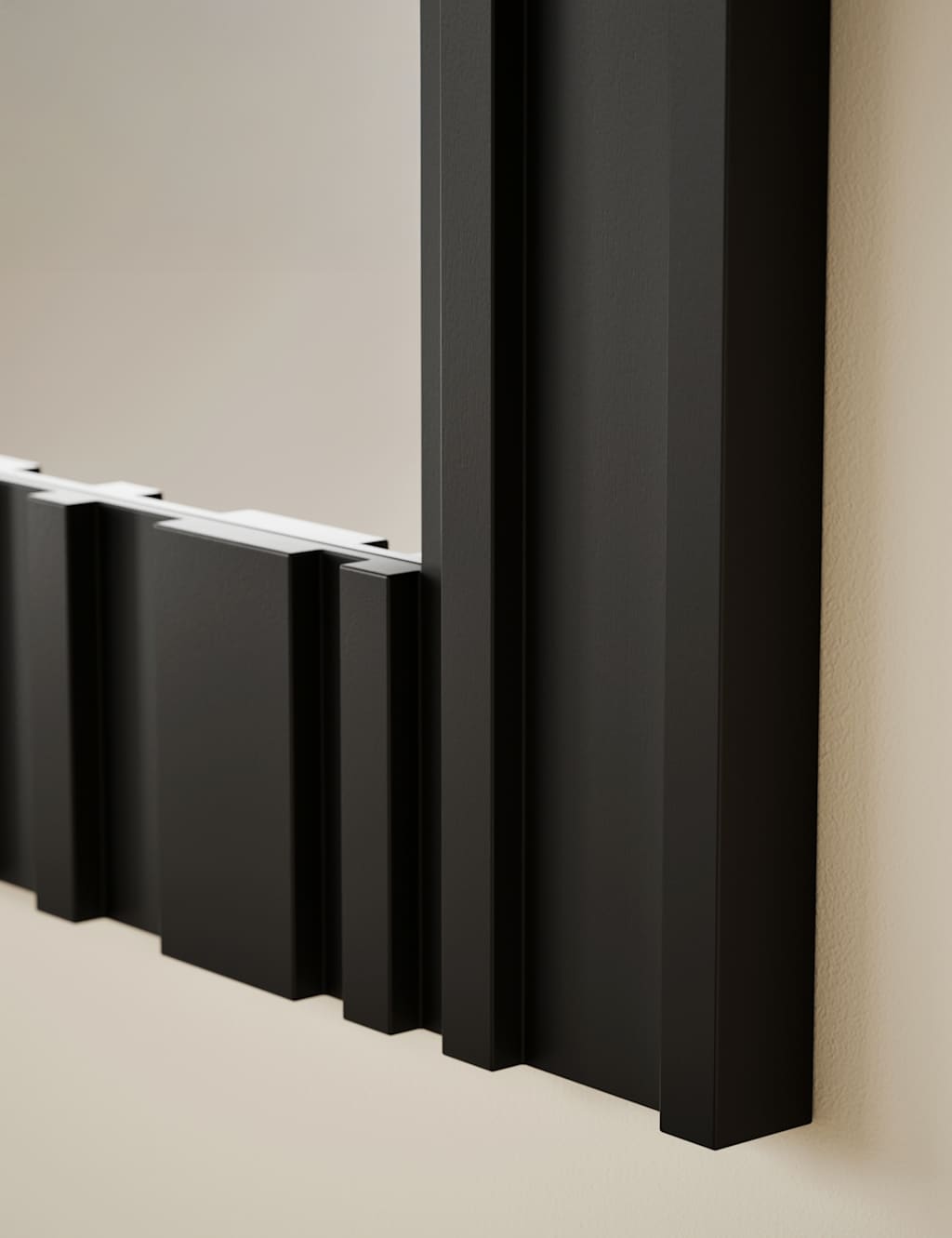 Square Ribbed Mirror 3 of 4