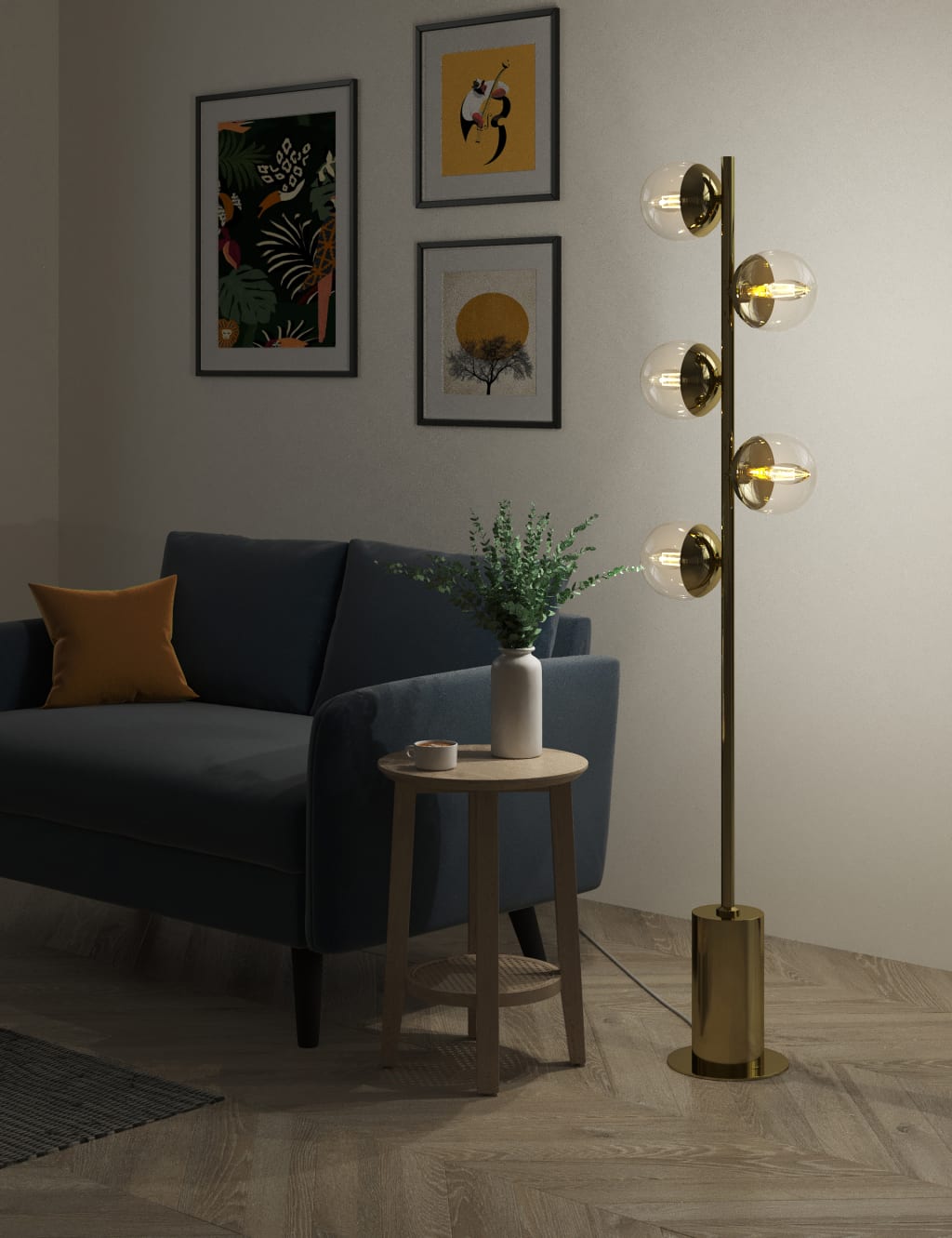 Aurora MultiGlobe Floor Lamp 2 of 6