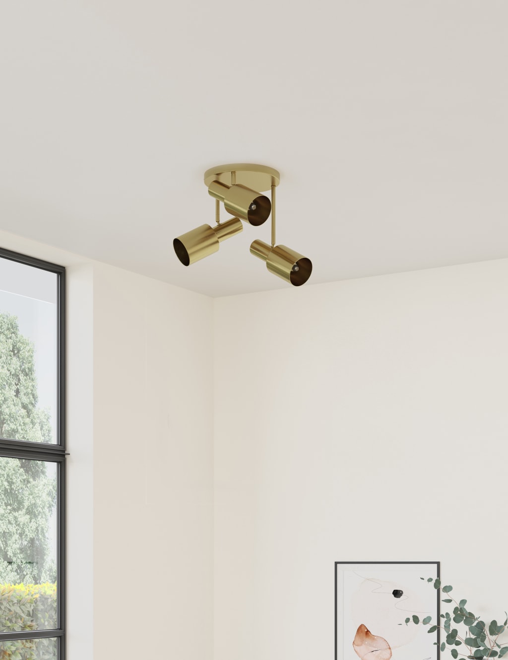 Ava 3 Spot Light Flush Ceiling Light 3 of 6