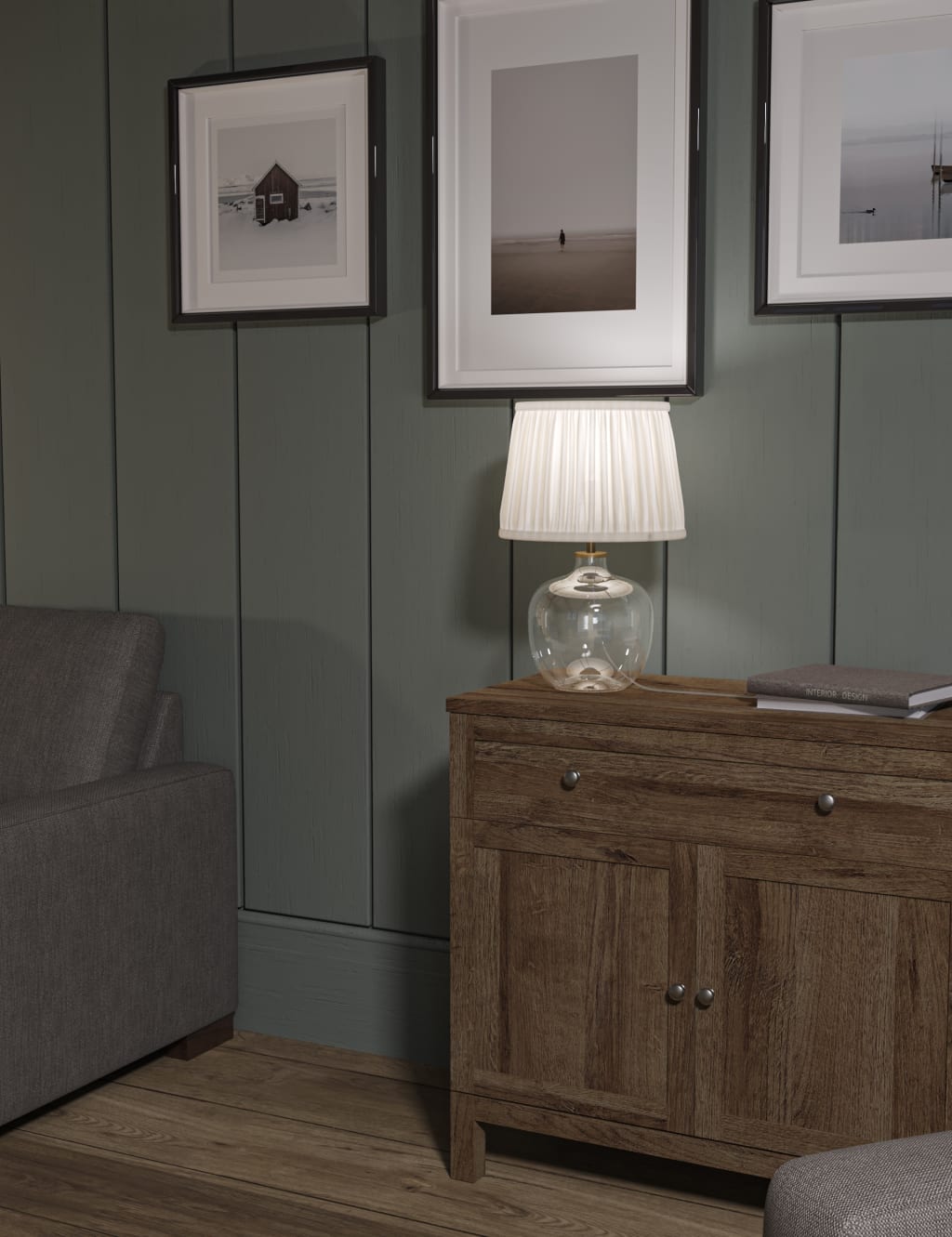 Glass Textured Table Lamp 3 of 6