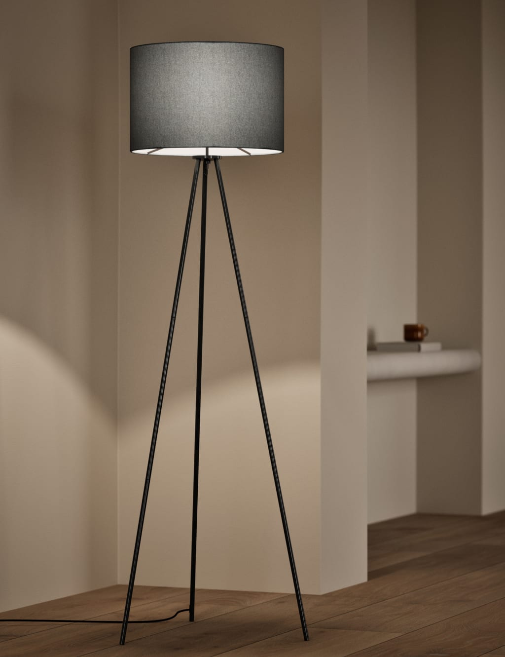 Metal Tripod Floor Lamp 2 of 5
