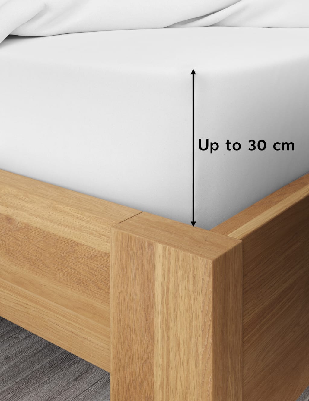 Bamboo Cotton Blend Deep Fitted Sheet 4 of 4