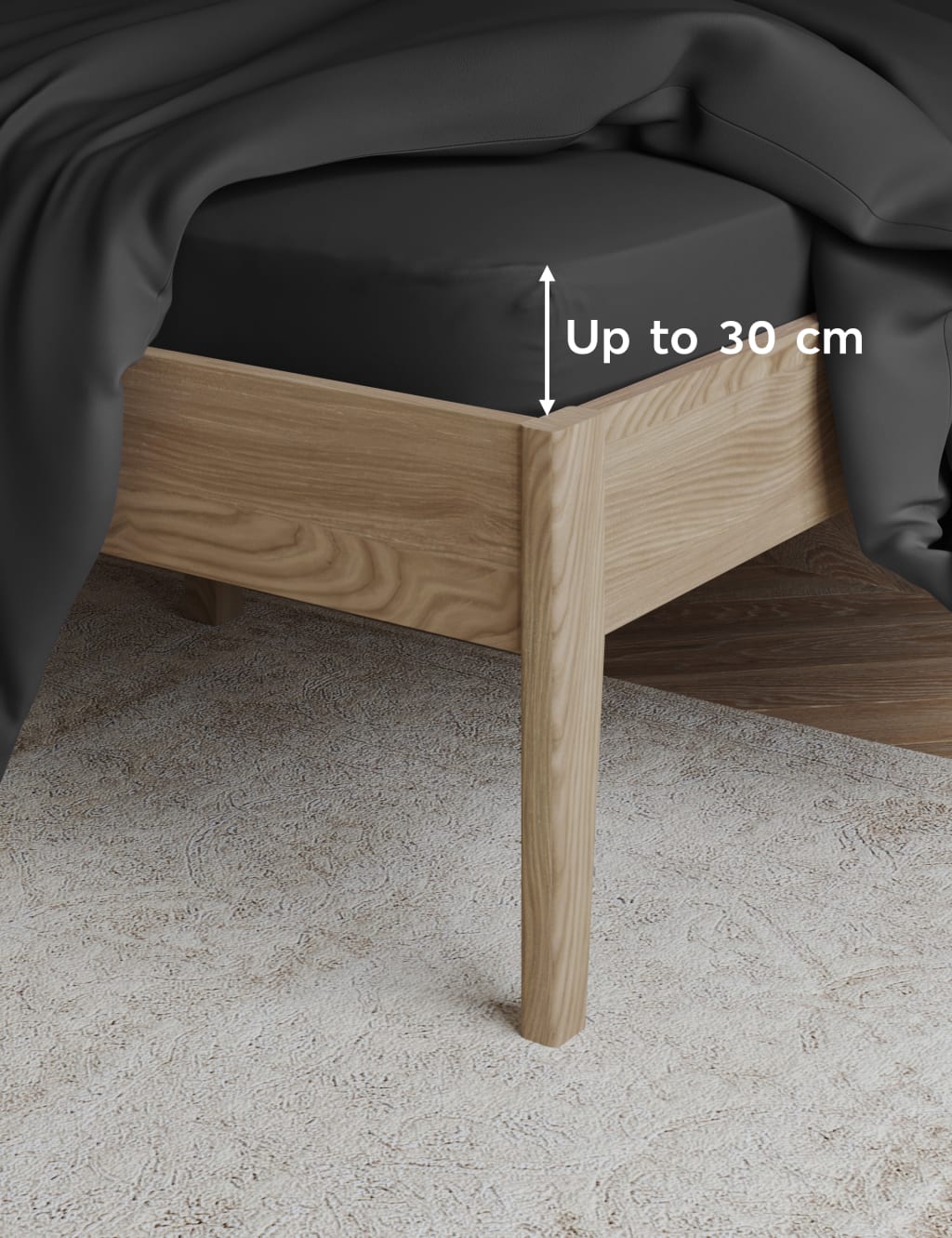 Egyptian Cotton 230 Thread Count Deep Fitted Sheet 3 of 3
