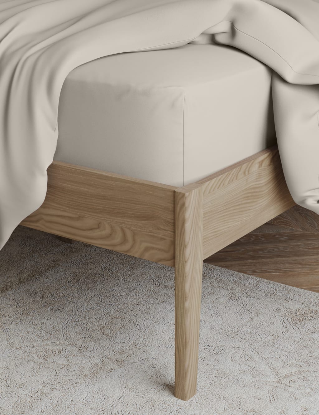 Egyptian Cotton 230 Thread Count Extra Deep Fitted Sheet 2 of 4