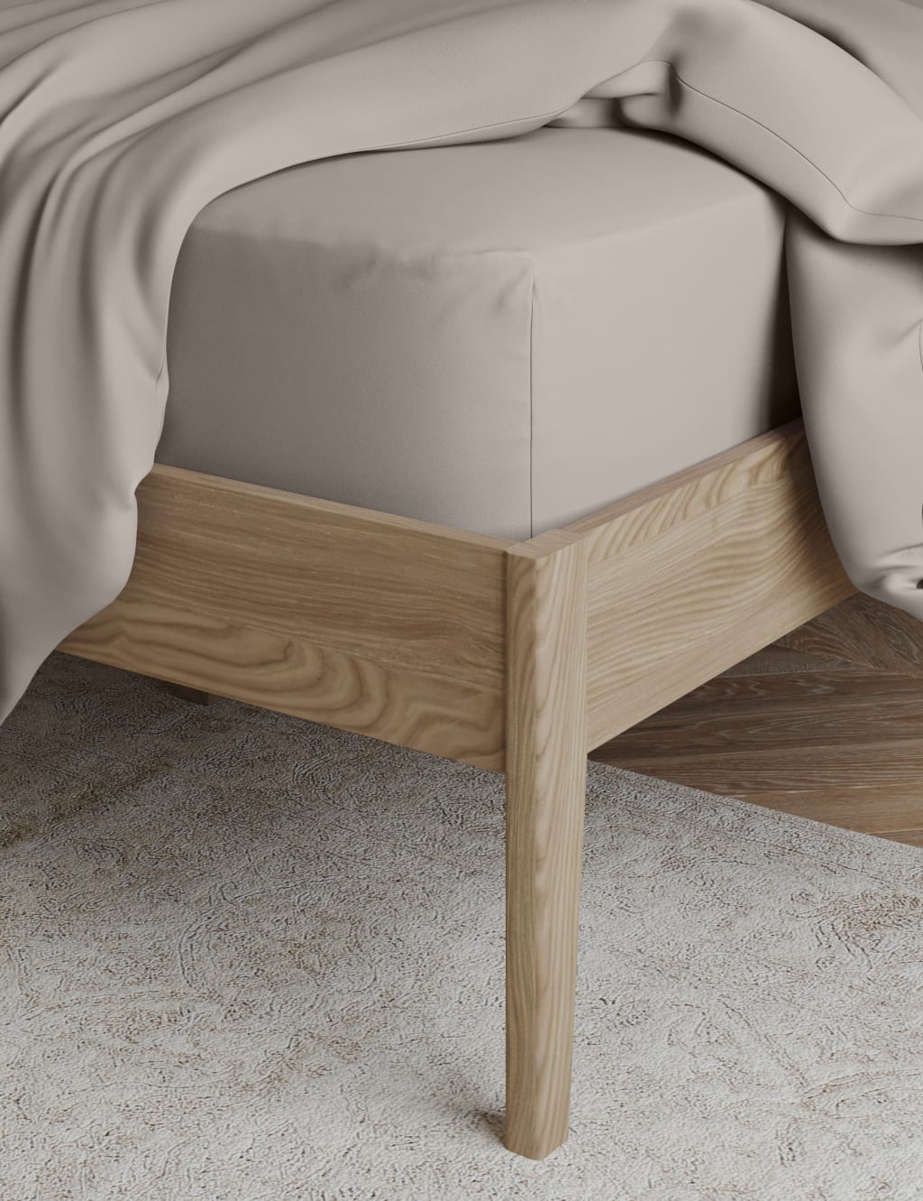 Egyptian Cotton 230 Thread Count Extra Deep Fitted Sheet 2 of 4