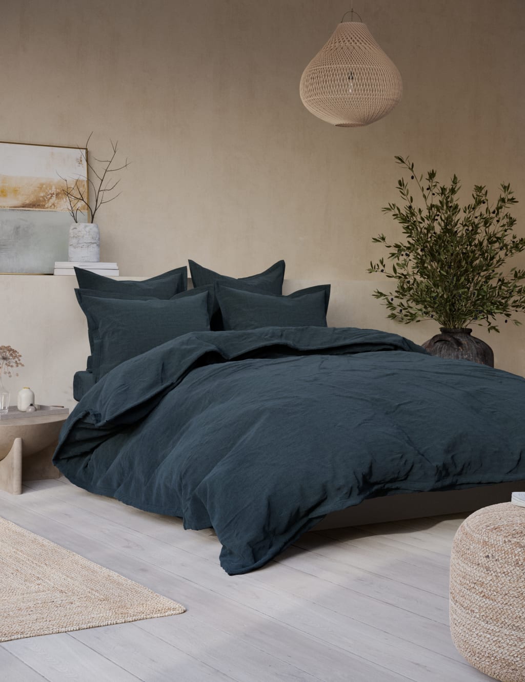 2pk Washed Cotton Square Pillowcases 1 of 4