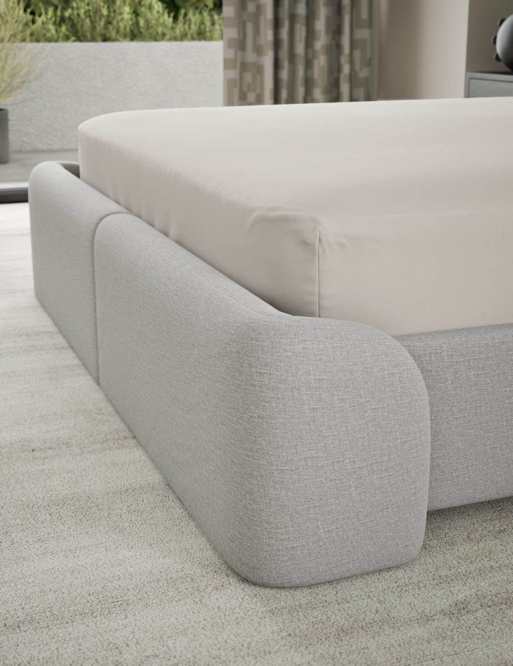 500TC Cotton Sateen Deep Fitted Sheet 3 of 3