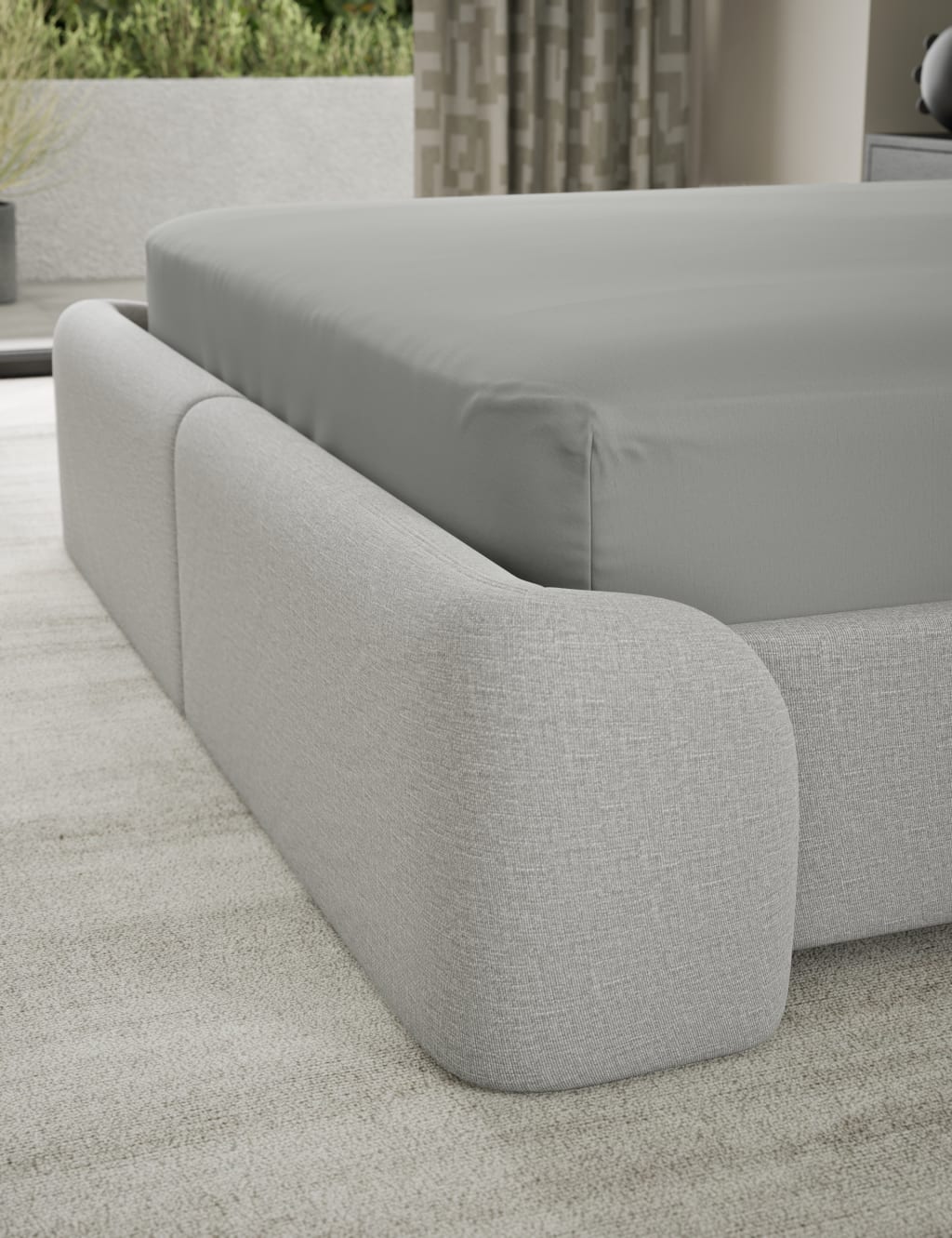 500TC Cotton Sateen Deep Fitted Sheet 3 of 3