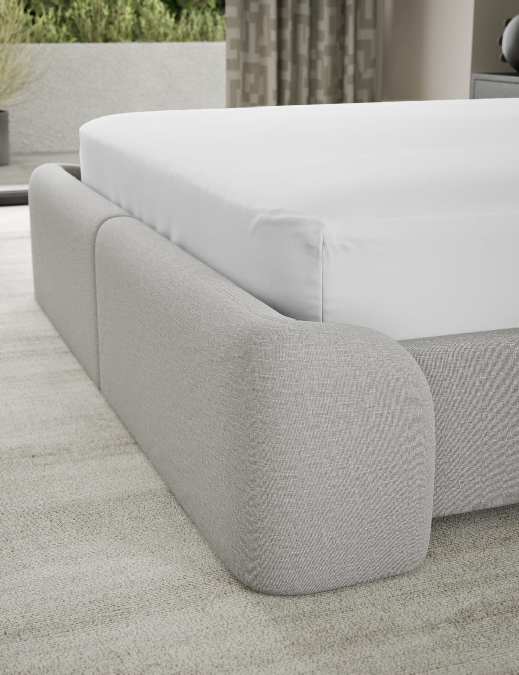 500TC Cotton Sateen Deep Fitted Sheet 3 of 3