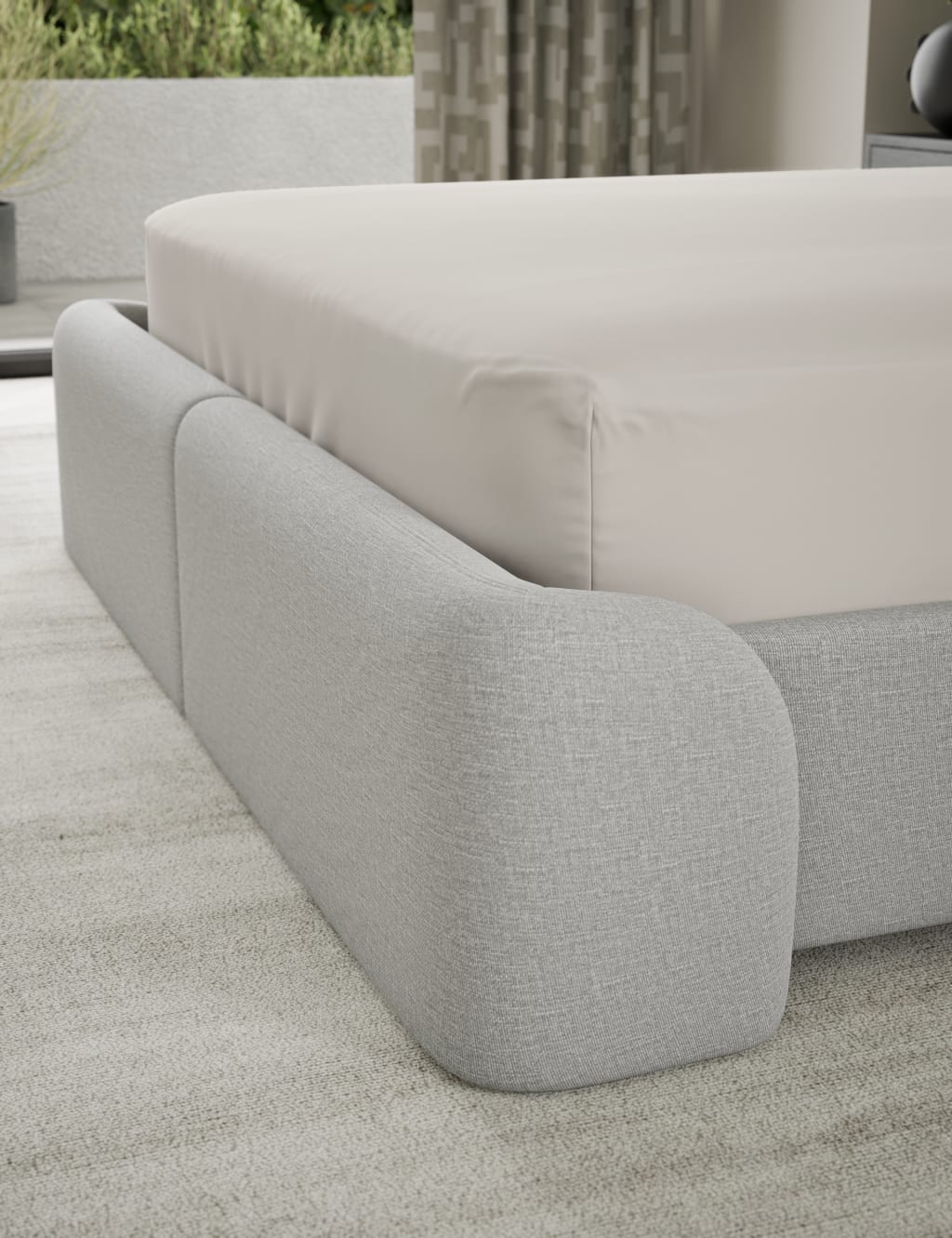 500TC Cotton Sateen Extra Deep Fitted Sheet 3 of 3