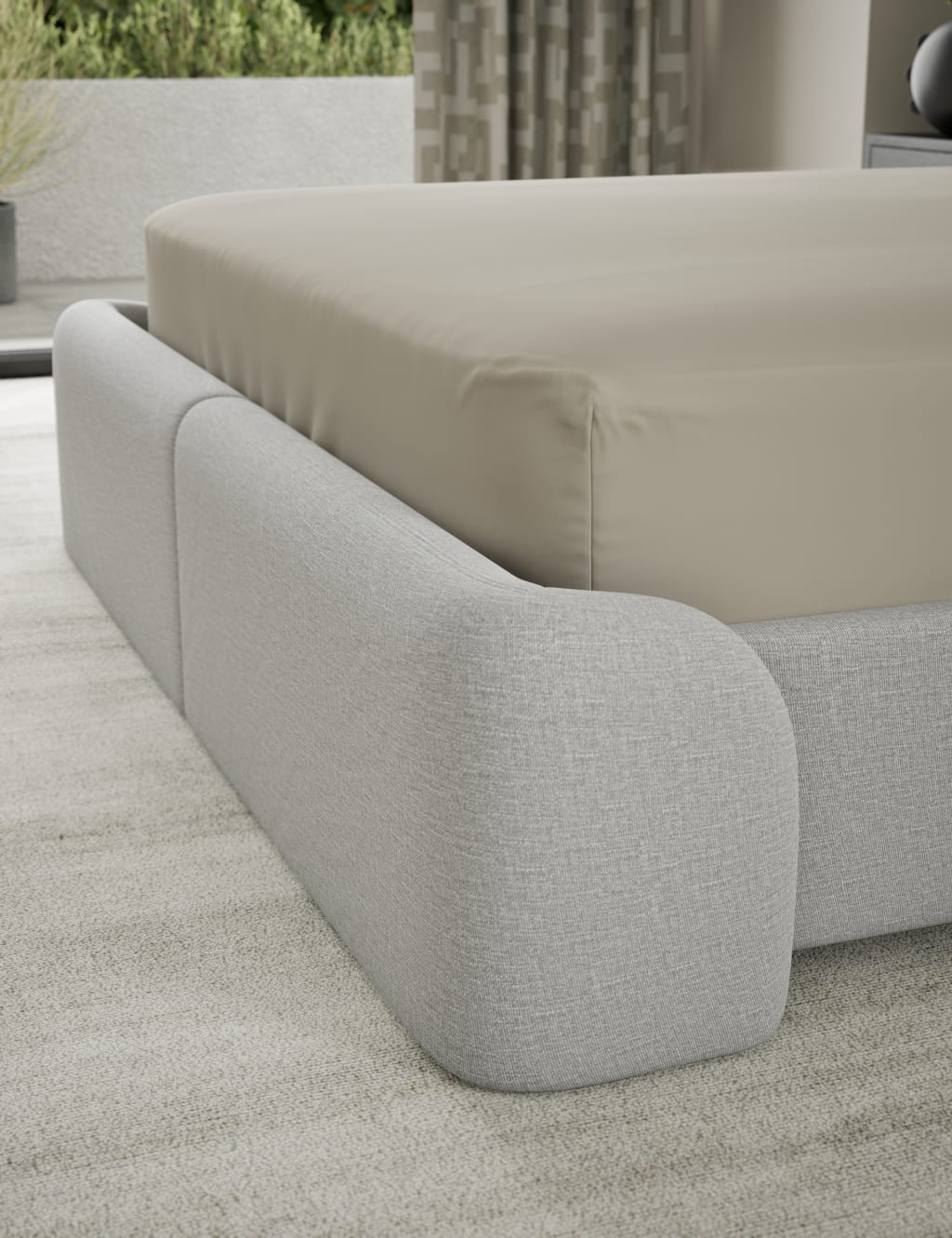500TC Cotton Sateen Extra Deep Fitted Sheet 3 of 3