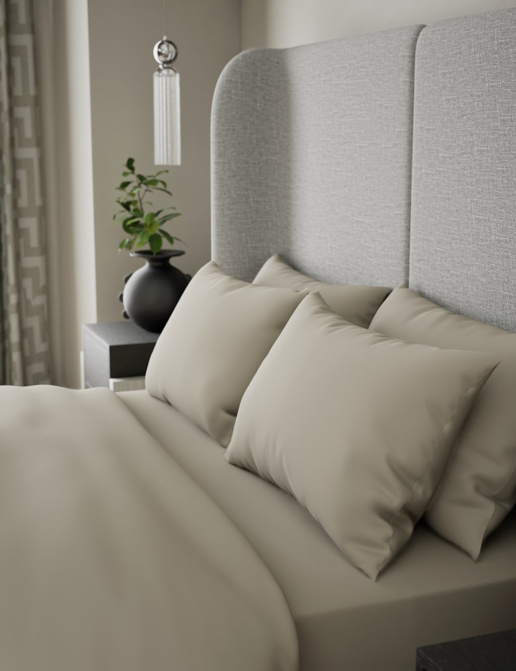 2pk 500TC Cotton Sateen Standard Pillowcases 3 of 3