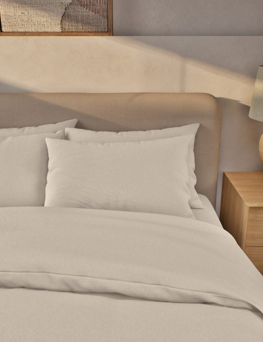 2pk Pure Brushed Cotton Pillowcases 3 of 3