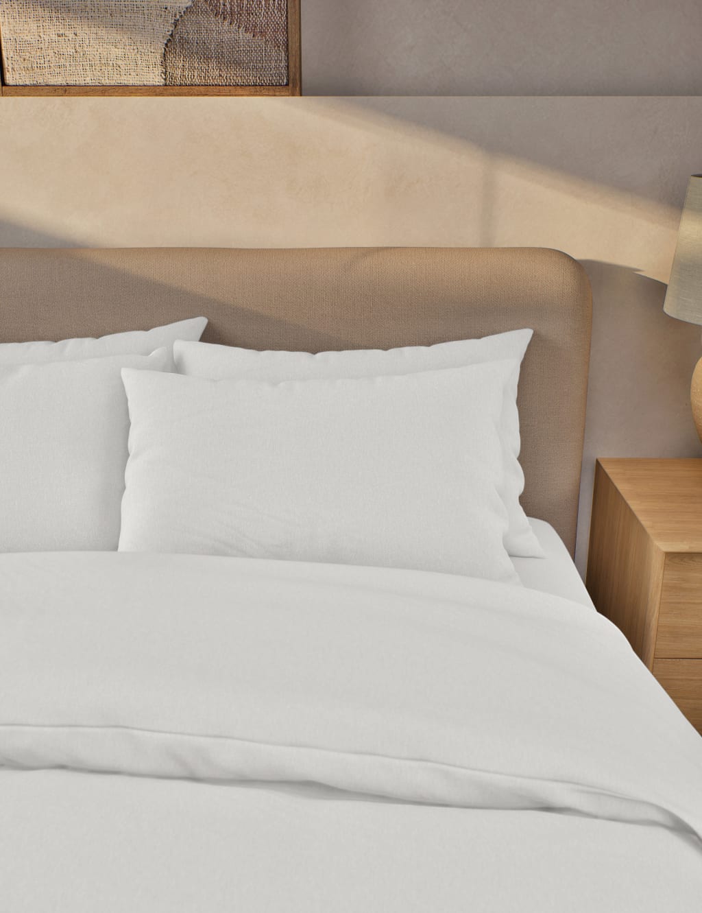 2pk Pure Brushed Cotton Pillowcases 3 of 3