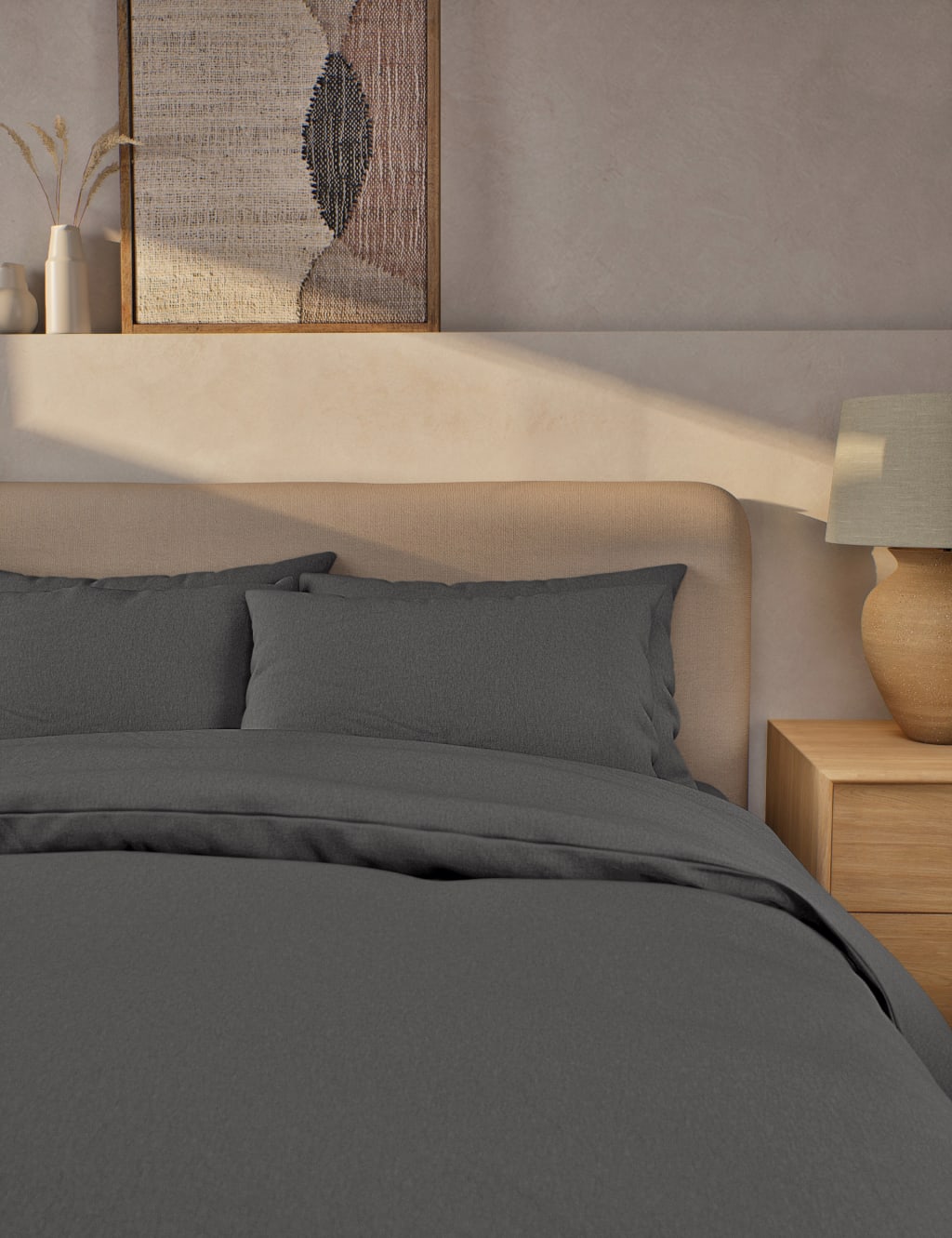 Pure Brushed Cotton Bedding Set 3 of 4