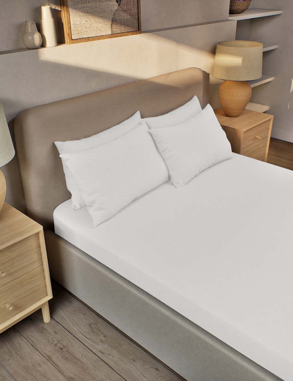 Pure Brushed Cotton Fitted Sheet 1 of 3