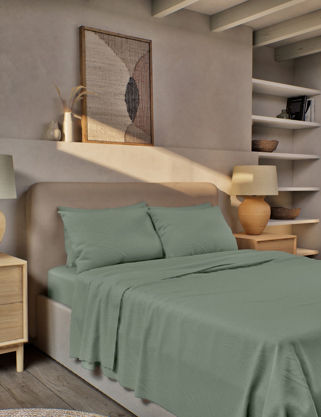 Pure Brushed Cotton Flat Sheet 3 of 3