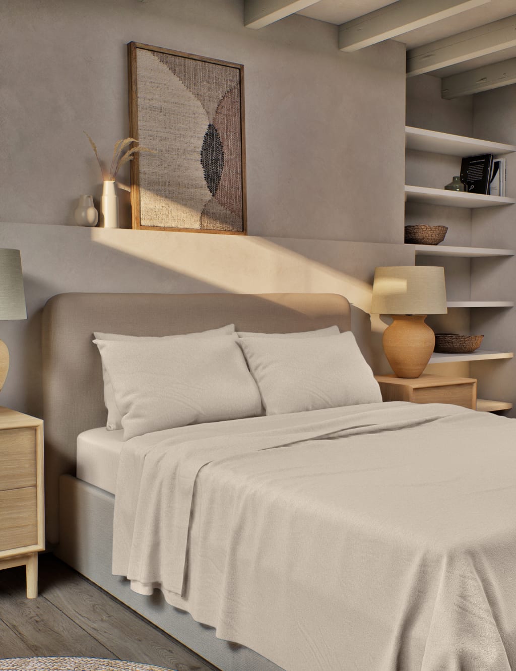 Pure Brushed Cotton Flat Sheet 3 of 3