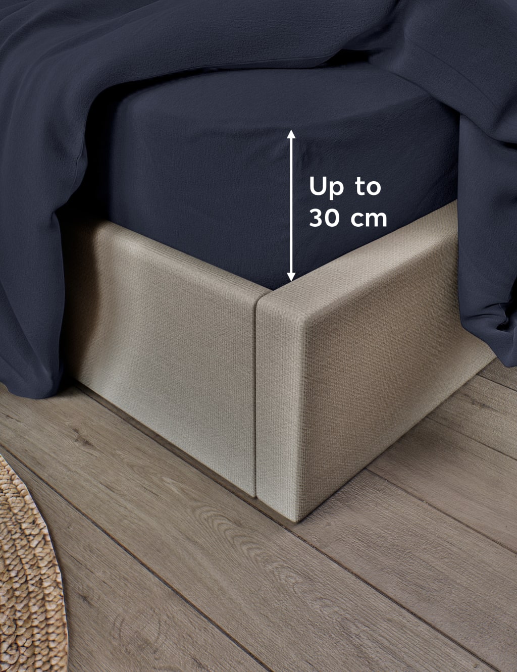 Pure Brushed Cotton Deep Fitted Sheet 4 of 4