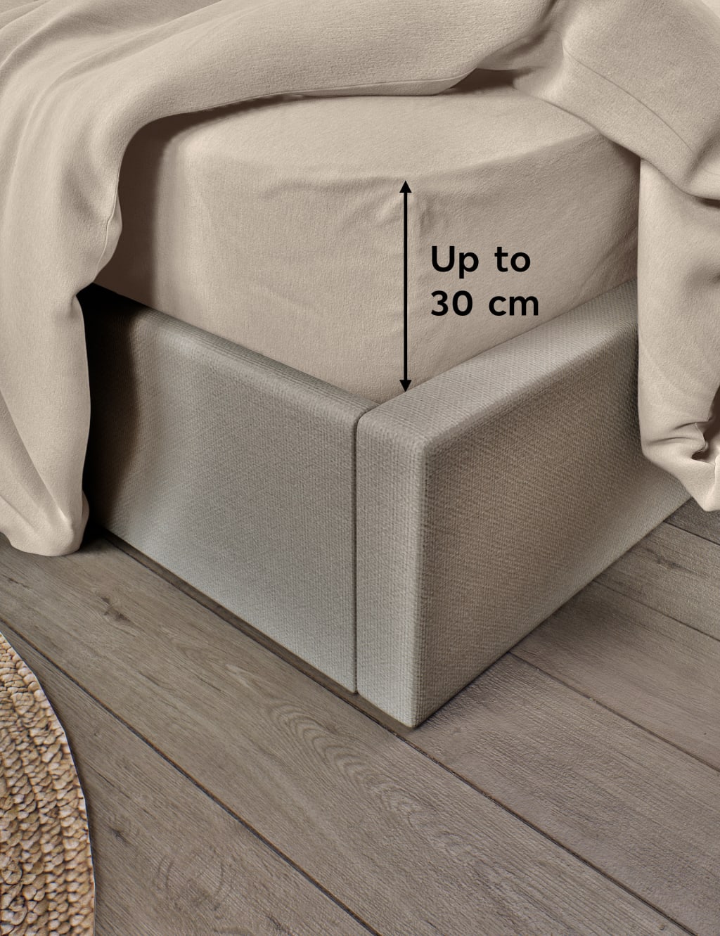 Pure Brushed Cotton Deep Fitted Sheet 4 of 4