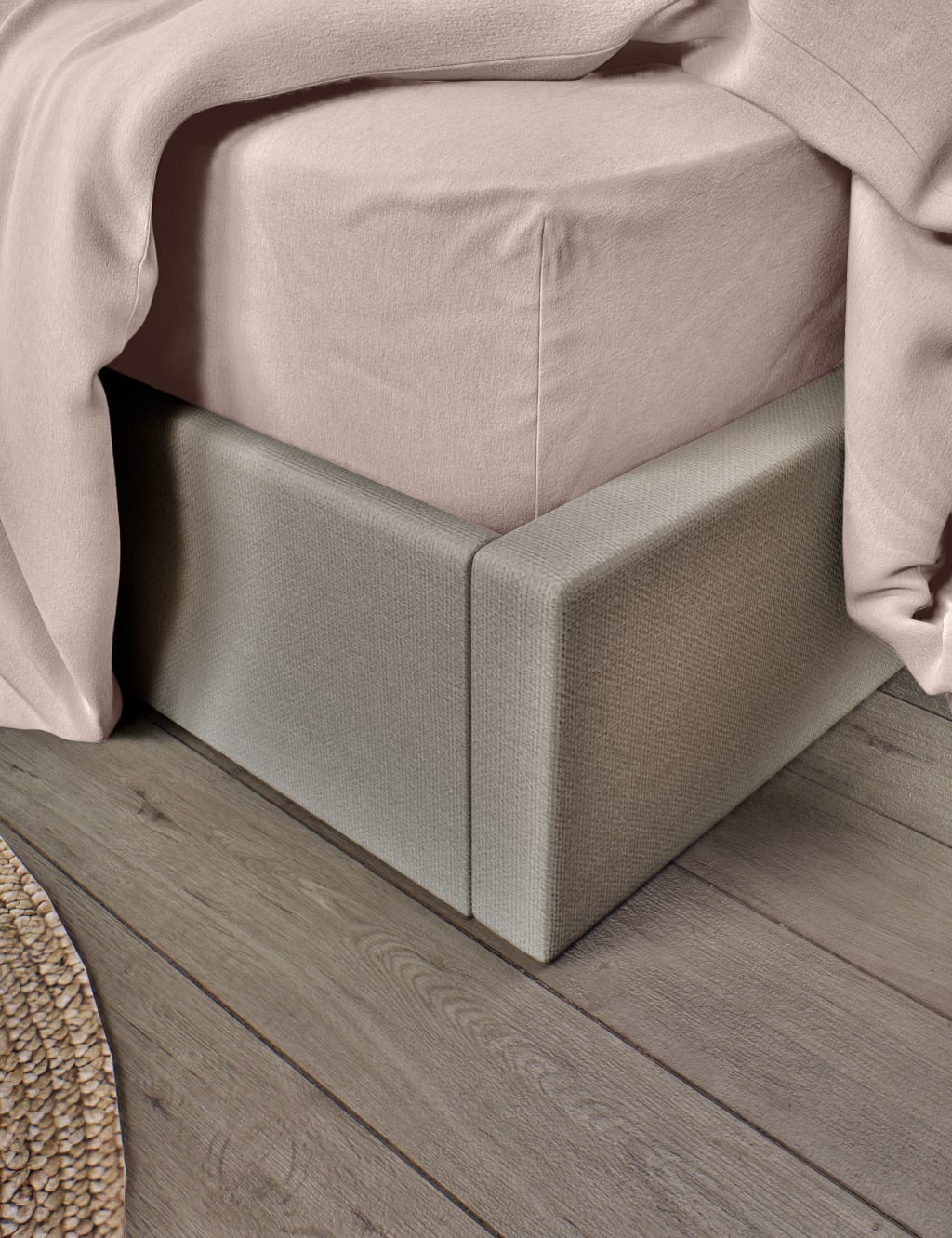 Pure Brushed Cotton Extra Deep Fitted Sheet 3 of 4
