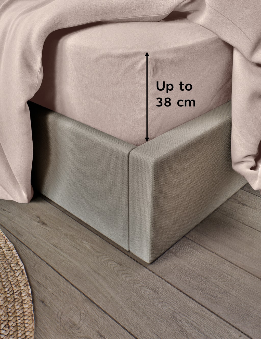 Pure Brushed Cotton Extra Deep Fitted Sheet 4 of 4