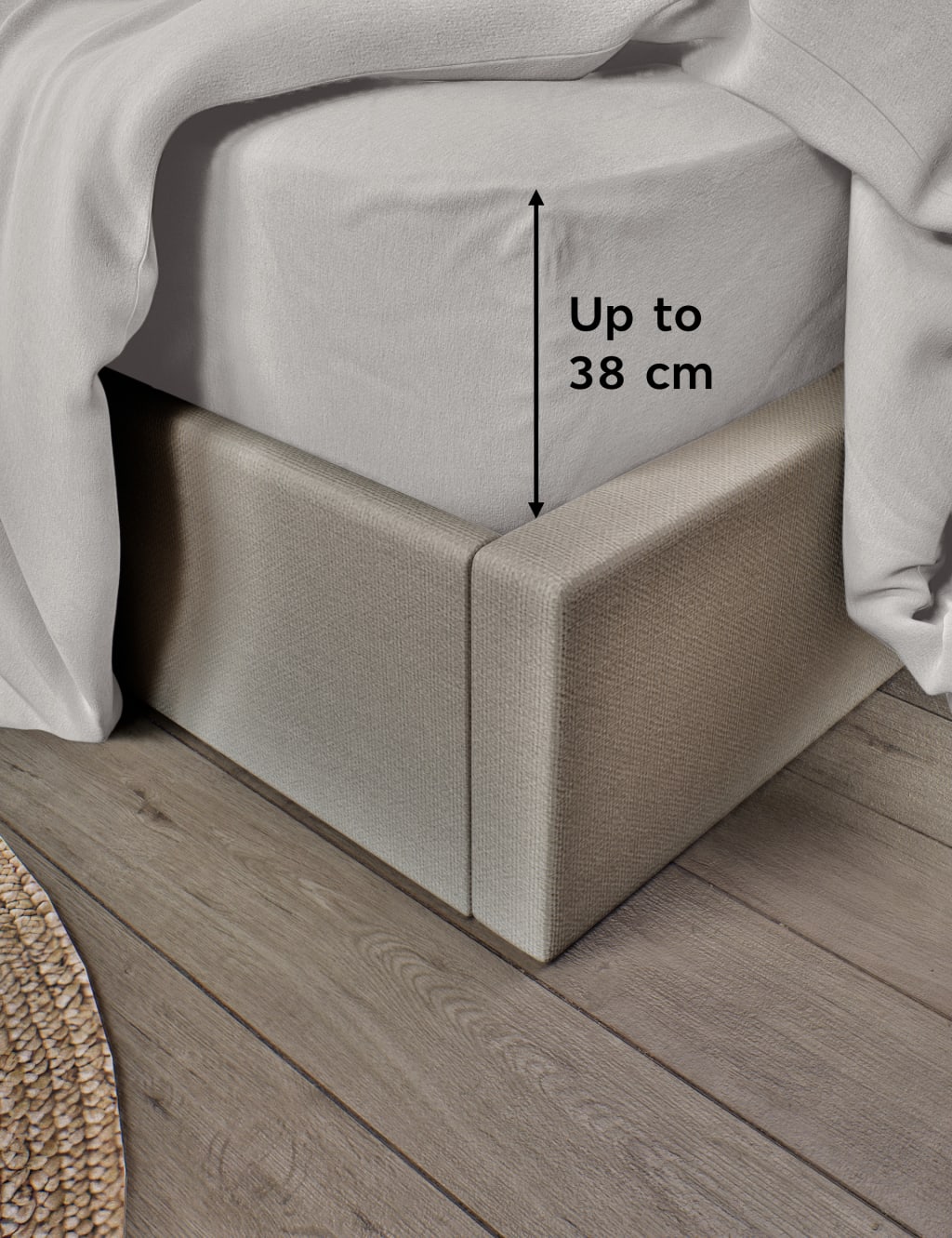 Pure Brushed Cotton Extra Deep Fitted Sheet 4 of 4
