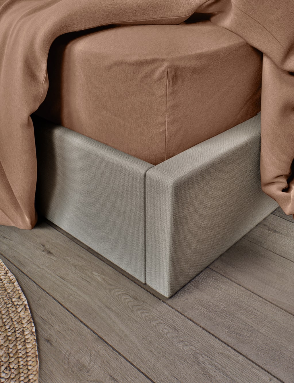 Pure Brushed Cotton Extra Deep Fitted Sheet 3 of 3