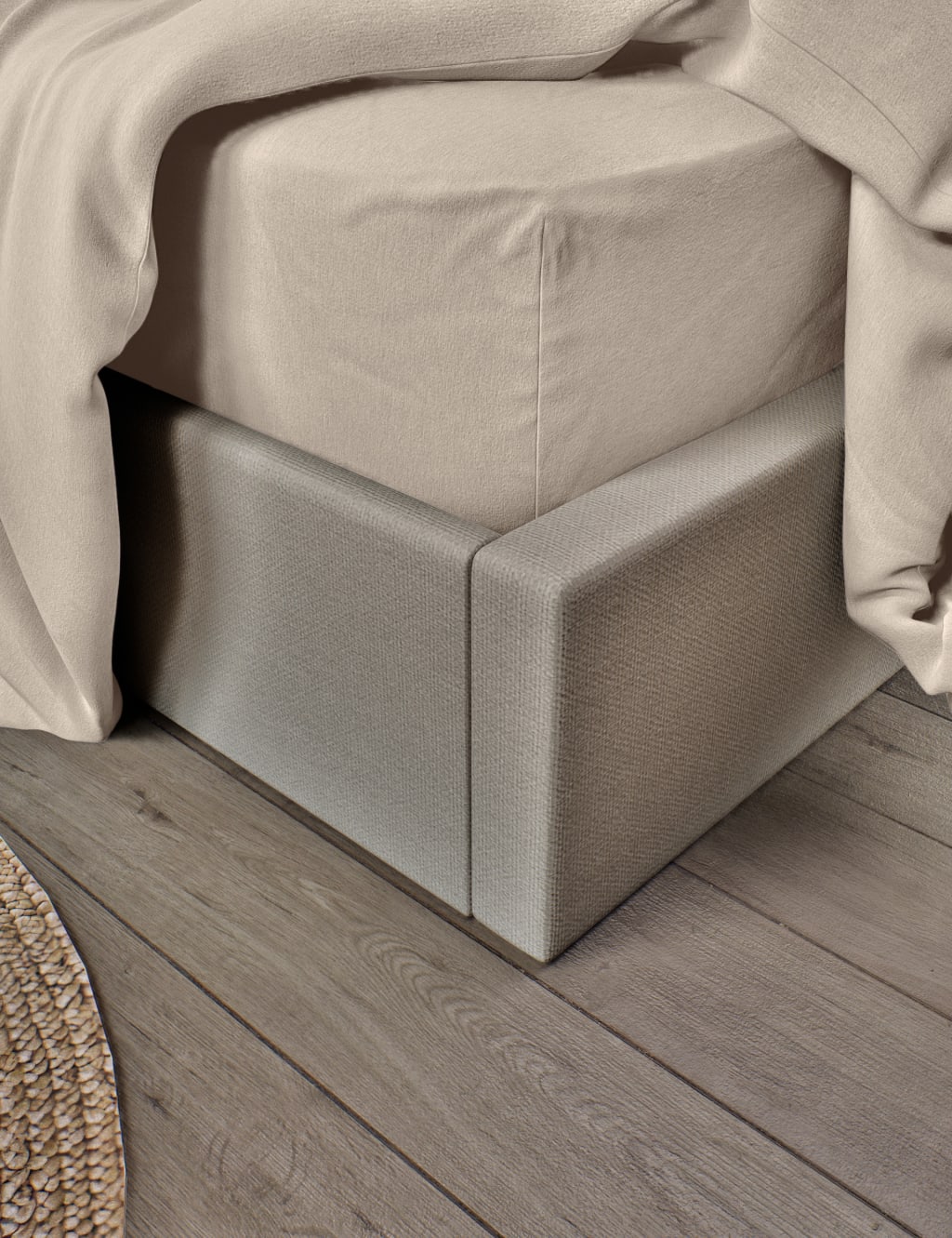 Pure Brushed Cotton Extra Deep Fitted Sheet 3 of 3