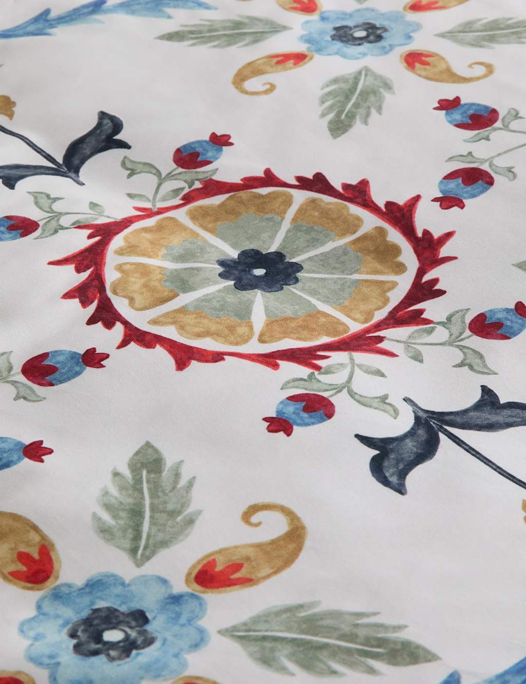 Pure Cotton Suzani Bedding Set 7 of 7