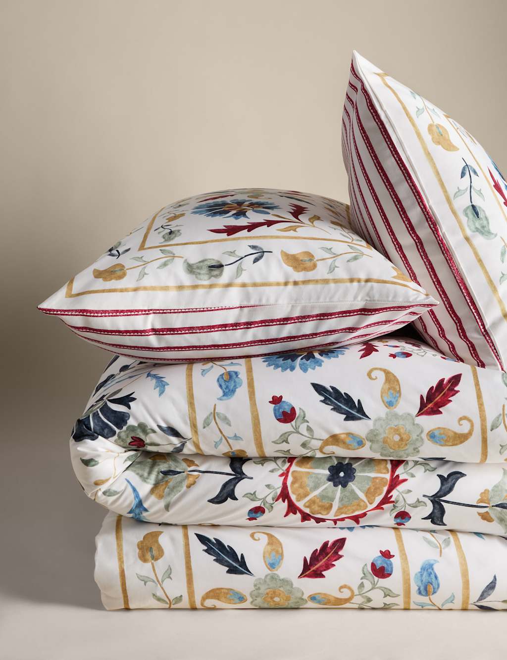 Pure Cotton Suzani Bedding Set 2 of 7