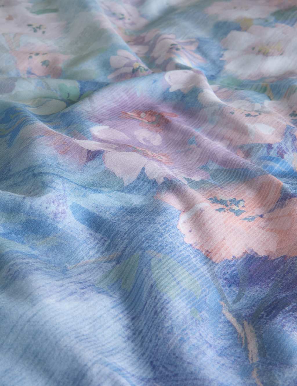 Pure Cotton Sateen Camelia Bloom Bedding Set 4 of 5
