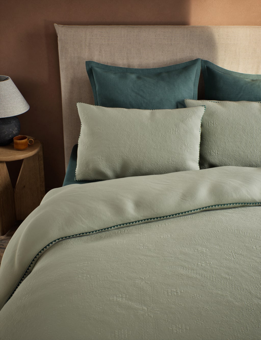 Pure Cotton Tahoe Matelasse Bedding Set 3 of 4