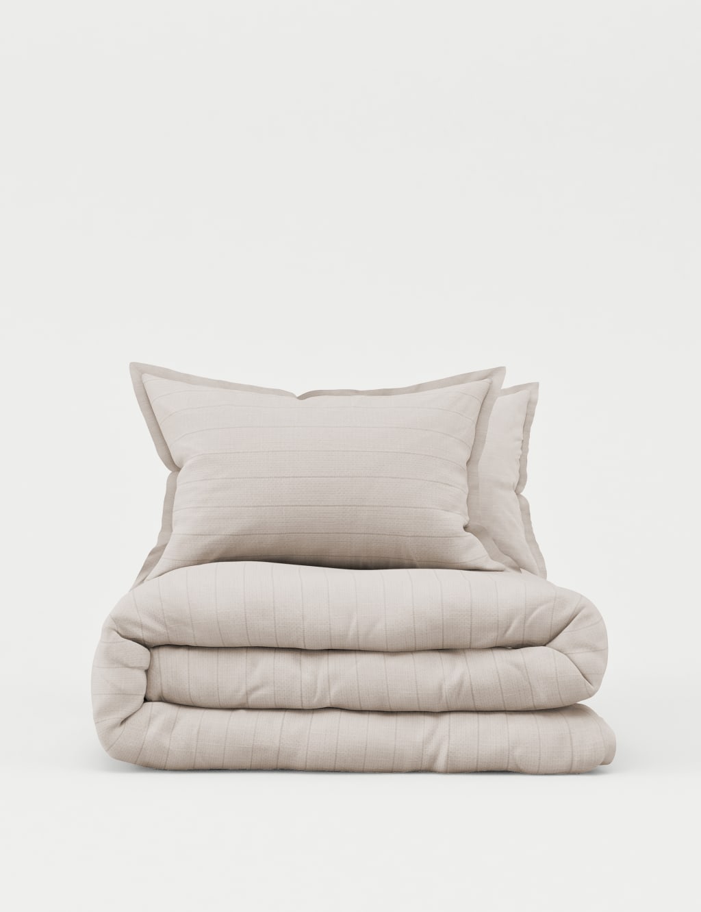 Cotton Rich Ribbed Striped Bedding Set 2 of 4